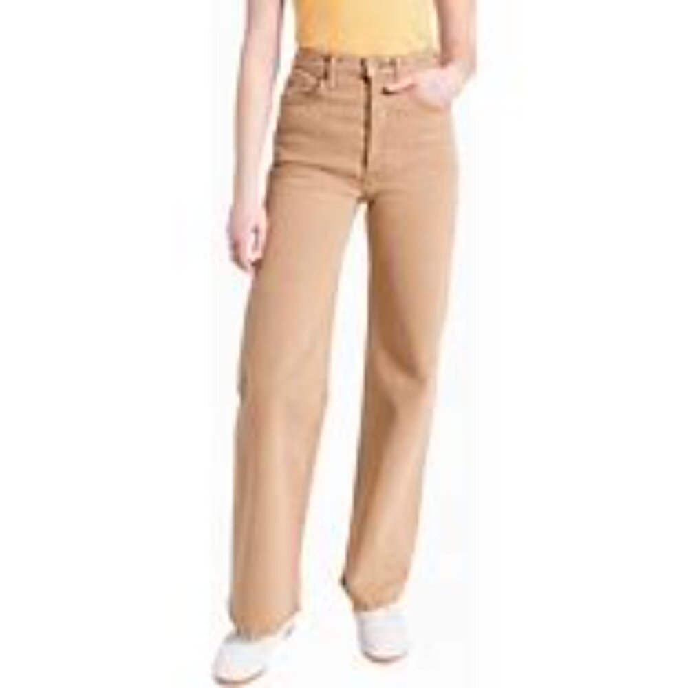 NWT Re/Done '70s Ultra High Waist Wide Leg Jeans